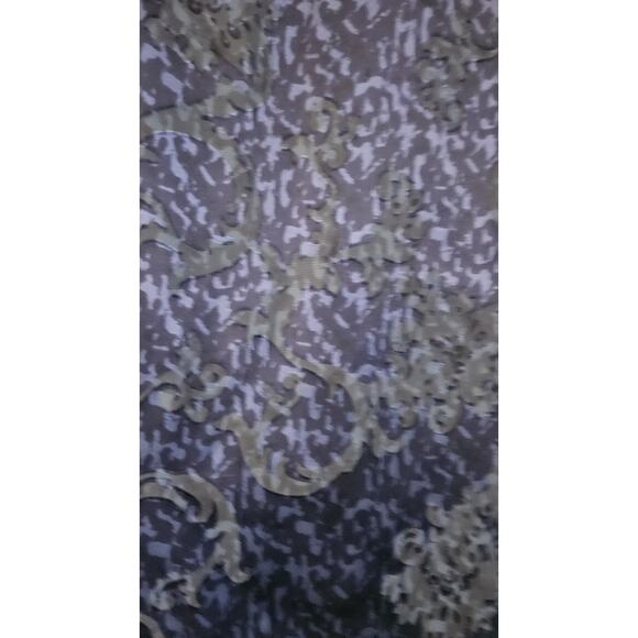 JM Colection Woman Size 24W Blouse Button-Up Long Sleeve Purple Collared - Picture 7 of 9